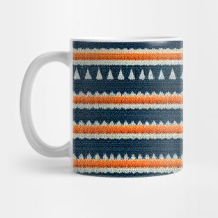 Colorful striped design knitted Mug